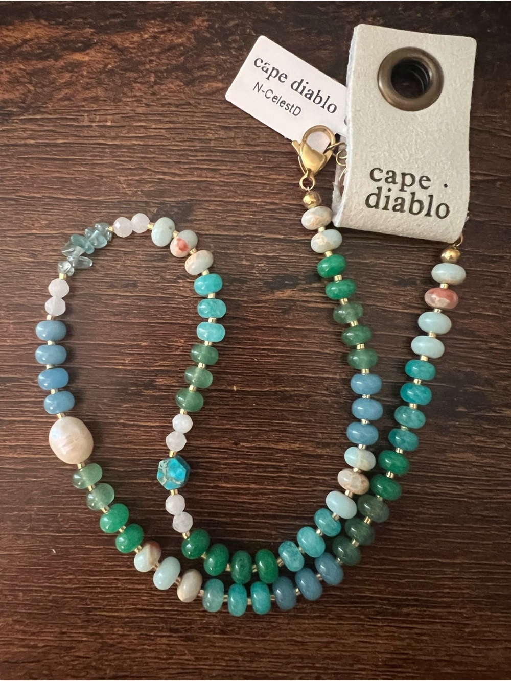 Cape Diablo Semi Precious Beaded Necklace for Free People